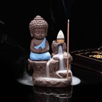 Luvcraft Meditating Monk Buddha Incense Stik Decorative showpiece.