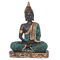 SeaGreen Meditating buddha Statue.