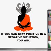 Buddha quote vinyl wall stickers.