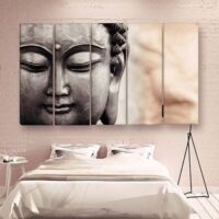 Multiple frames buddha wall painting.