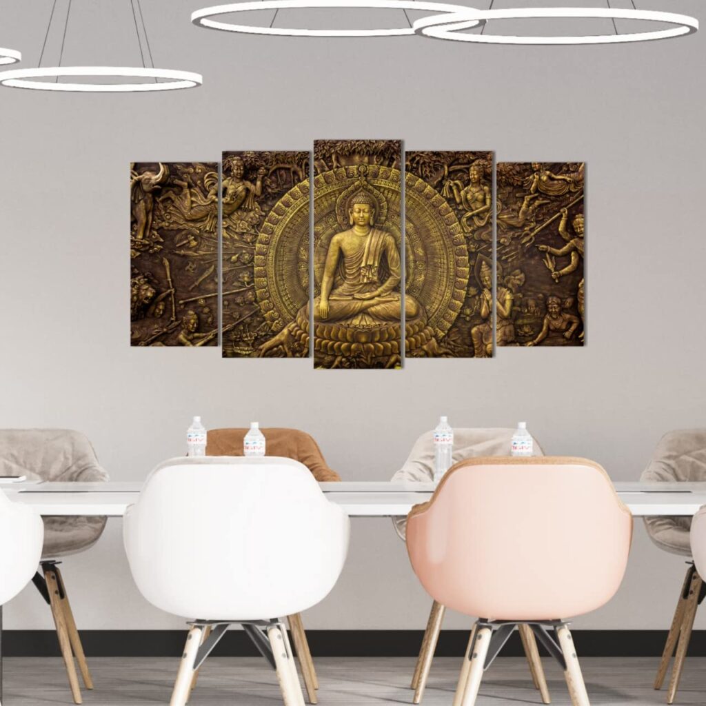 8 Principles of buddhism impact on life. 3 Buddha home decor Piece