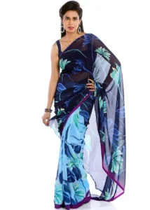 Georgette half saree multicolored for women